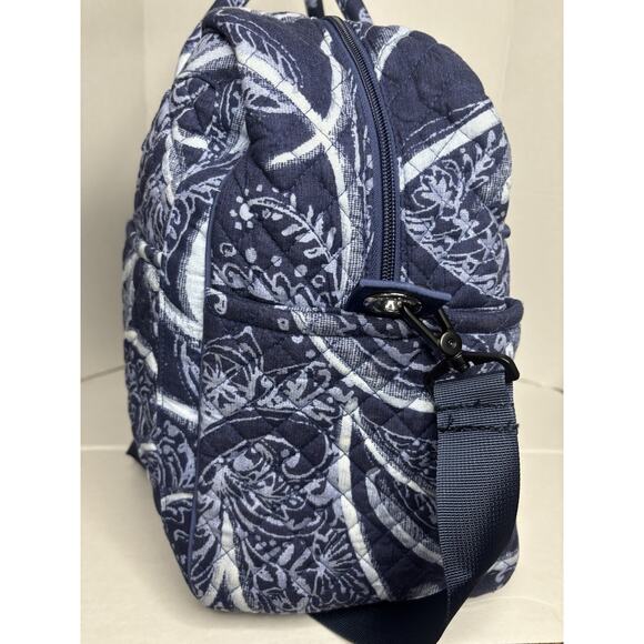Vera Bradley Women’s Quilted Cotton Paisley Weekender Duffle Gym Bag - Picture 7 of 9